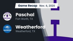 Recap: Paschal  vs. Weatherford  2020