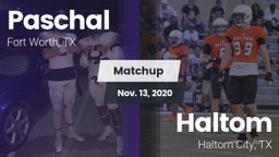 Matchup: Paschal  vs. Haltom  2020