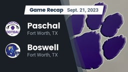 Recap: Paschal  vs. Boswell   2023