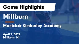 Millburn  vs Montclair Kimberley Academy Game Highlights - April 3, 2023