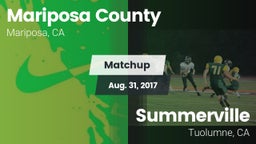 Matchup: Mariposa County vs. Summerville  2017
