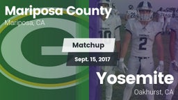 Matchup: Mariposa County vs. Yosemite  2017