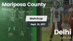 Matchup: Mariposa County vs. Delhi  2017