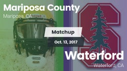 Matchup: Mariposa County vs. Waterford  2017