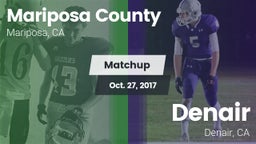 Matchup: Mariposa County vs. Denair  2017