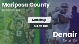 Matchup: Mariposa County vs. Denair  2018