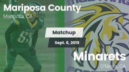 Matchup: Mariposa County vs. Minarets  2019