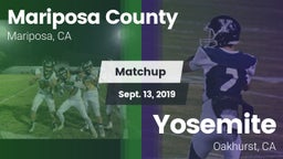 Matchup: Mariposa County vs. Yosemite  2019