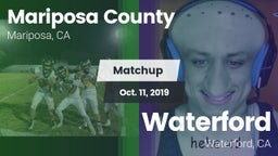 Matchup: Mariposa County vs. Waterford  2019