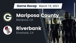 Recap: Mariposa County  vs. Riverbank  2021