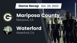 Recap: Mariposa County  vs. Waterford  2023