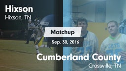 Matchup: Hixson  vs. Cumberland County  2016