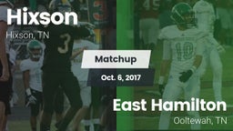 Matchup: Hixson  vs. East Hamilton  2017