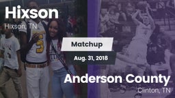 Matchup: Hixson  vs. Anderson County  2018