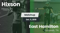 Matchup: Hixson  vs. East Hamilton  2018