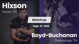 Matchup: Hixson  vs. Boyd-Buchanan  2019