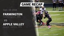 Recap: Farmington  vs. Apple Valley  2016