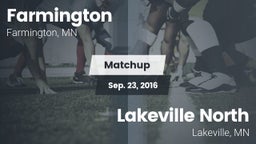 Matchup: Farmington High vs. Lakeville North  2016