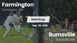 Matchup: Farmington High vs. Burnsville  2016