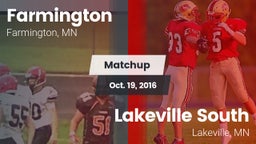 Matchup: Farmington High vs. Lakeville South  2016
