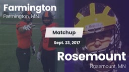Matchup: Farmington High vs. Rosemount  2017