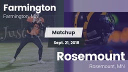 Matchup: Farmington High vs. Rosemount  2018