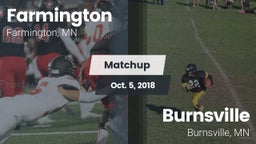 Matchup: Farmington High vs. Burnsville  2018
