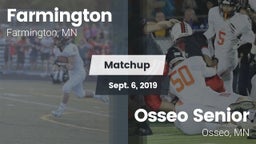 Matchup: Farmington High vs. Osseo Senior  2019