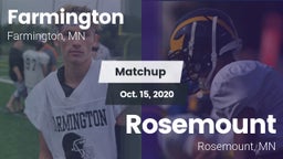 Matchup: Farmington High vs. Rosemount  2020
