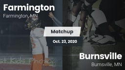 Matchup: Farmington High vs. Burnsville  2020