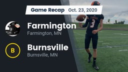 Recap: Farmington  vs. Burnsville  2020