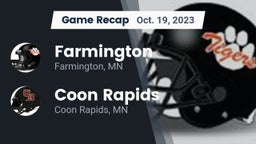 Recap: Farmington  vs. Coon Rapids  2023
