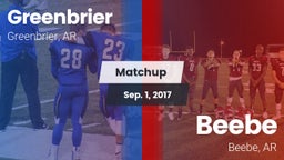 Matchup: Greenbrier High vs. Beebe  2017