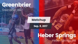 Matchup: Greenbrier High vs. Heber Springs  2017
