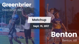 Matchup: Greenbrier High vs. Benton  2017