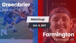 Matchup: Greenbrier High vs. Farmington  2017