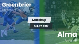 Matchup: Greenbrier High vs. Alma  2017
