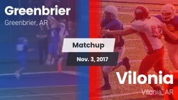 Matchup: Greenbrier High vs. Vilonia  2017