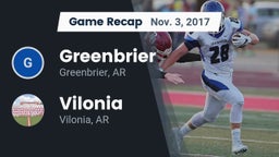 Recap: Greenbrier  vs. Vilonia  2017