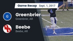 Recap: Greenbrier  vs. Beebe  2017