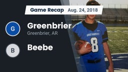 Recap: Greenbrier  vs. Beebe 2018