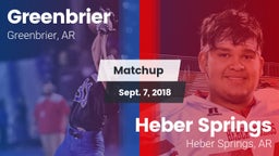 Matchup: Greenbrier High vs. Heber Springs  2018