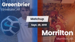 Matchup: Greenbrier High vs. Morrilton  2018