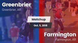 Matchup: Greenbrier High vs. Farmington  2018