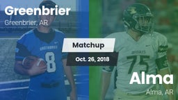Matchup: Greenbrier High vs. Alma  2018