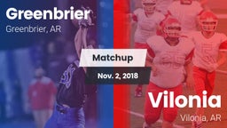 Matchup: Greenbrier High vs. Vilonia  2018