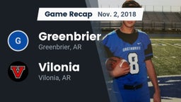 Recap: Greenbrier  vs. Vilonia  2018