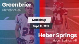 Matchup: Greenbrier High vs. Heber Springs  2019