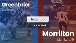 Matchup: Greenbrier High vs. Morrilton  2019
