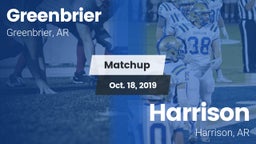 Matchup: Greenbrier High vs. Harrison  2019